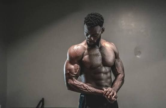 Athlete preparing for a workout